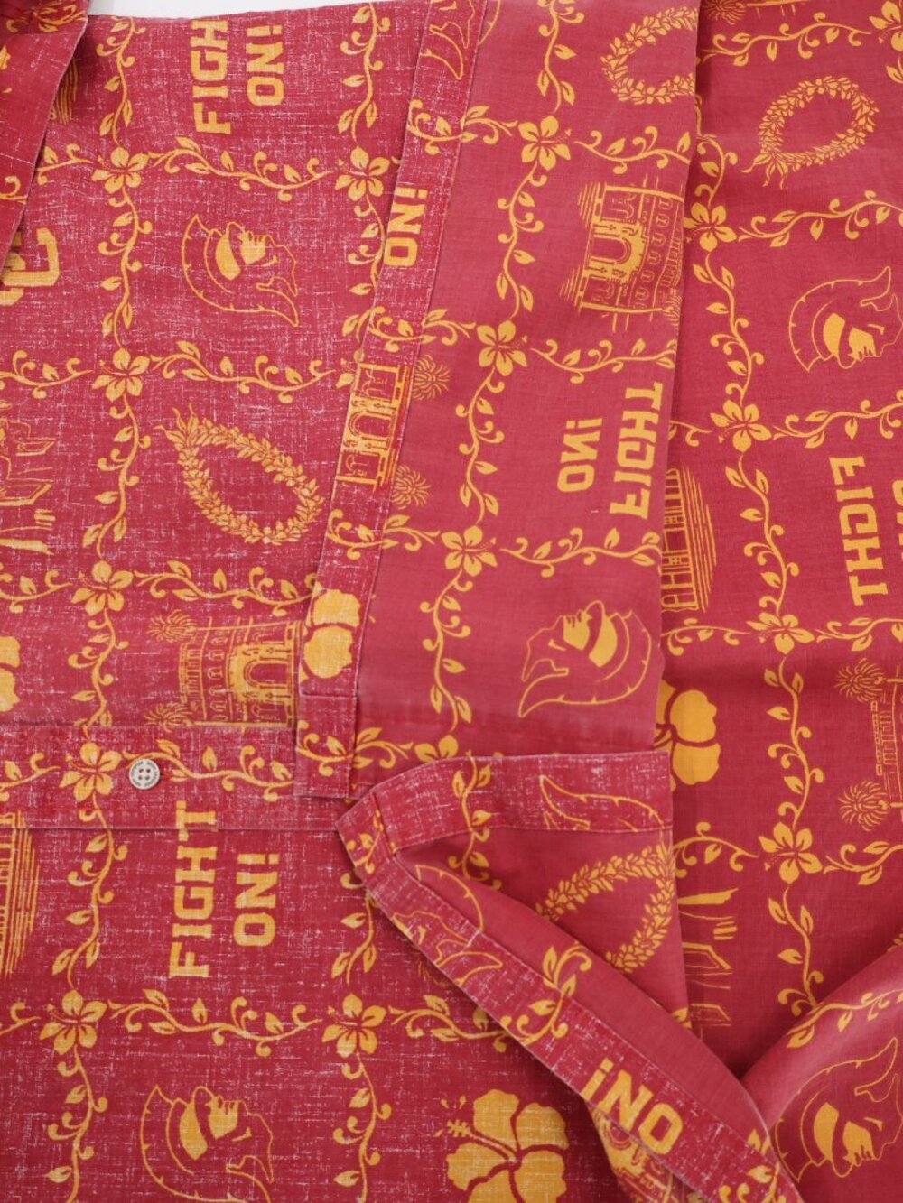 Reyn Spooner Hawaiian Shirt Mens XL university USC Fight On Trojans Football - Picture 12 of 15